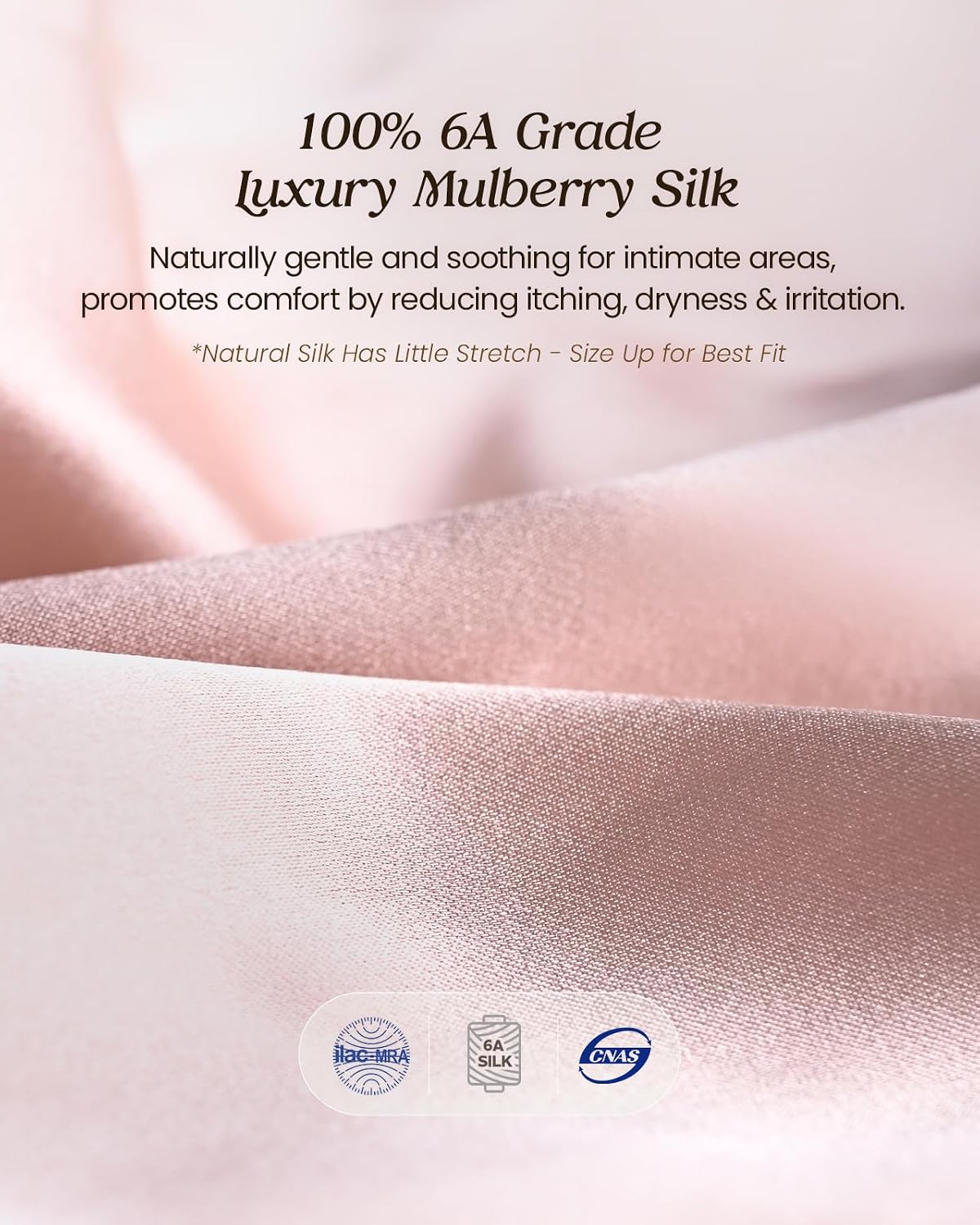 100% Mulberry Silk Underwear, Shiny Satin-Finish Silk High Cut Bikini Panties for Women