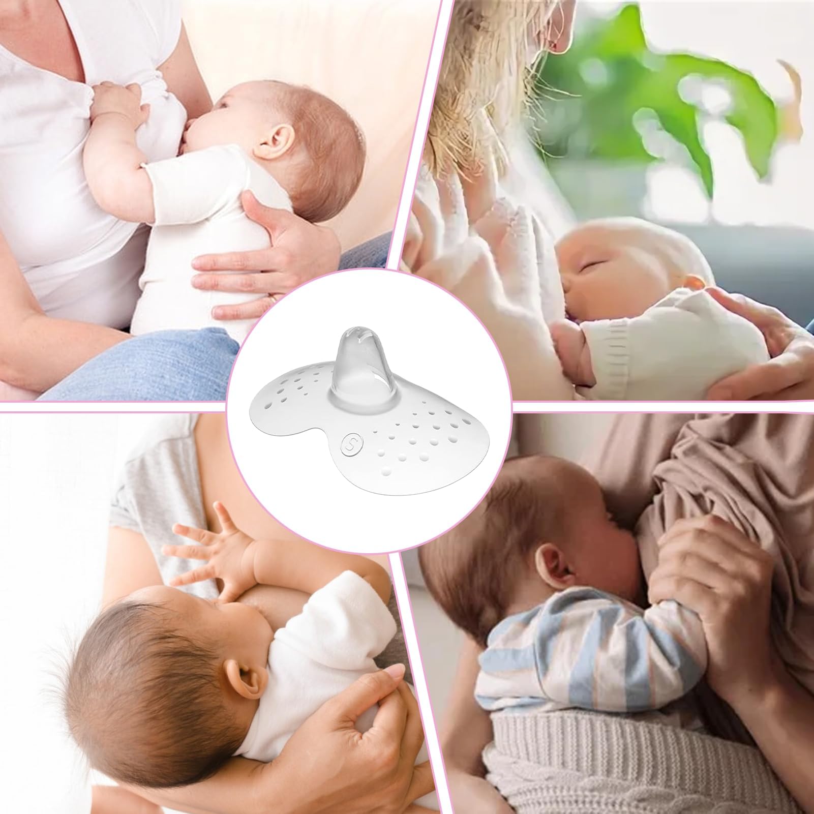 Lot de 2 tétines d'allaitement pour maman et étui, taille S, tétines d'allaitement, tétines d'allaitement Mam S, tétines d'allaitement Mam, taille S, pour un contact maximal avec la peau entre la mère