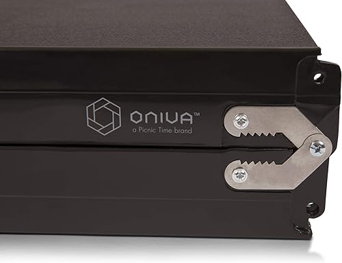 Miniatura 55 de PICNIC TIME Mesa de picnic plegable, mesa de camping, mesa al aire libre con agujero para paraguas Azul real,Play Town - Verde,Negro,Verde