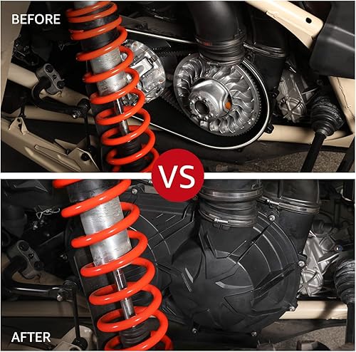 Miniatura 7 de HAKA TOUGH X3 Cubierta de carcasa de embrague exterior e interior con cubierta de cinturón interior de aluminio Protector de protección para