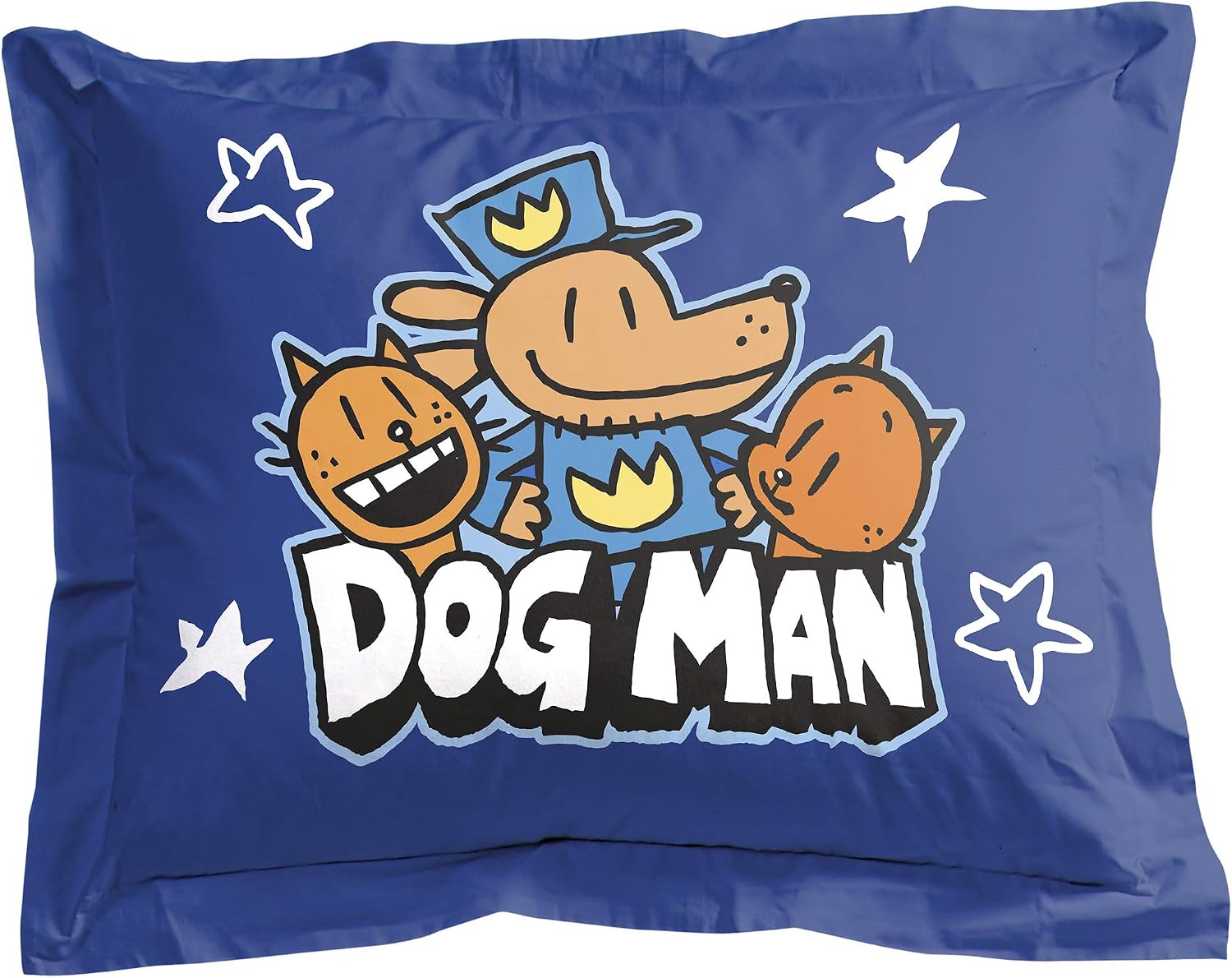 Jay Franco Dog Man Supa Buddies Kids Single Sham Pillow