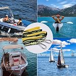 4 Échelle de corde de bateau Étapes – Échelles de corde de marine de service lourd, Échelle pliante d'embarquement portable extra longue, Éclat de corde pour bateau gonflable, Kayak, Bateau à moteur, Canoë, Voilier