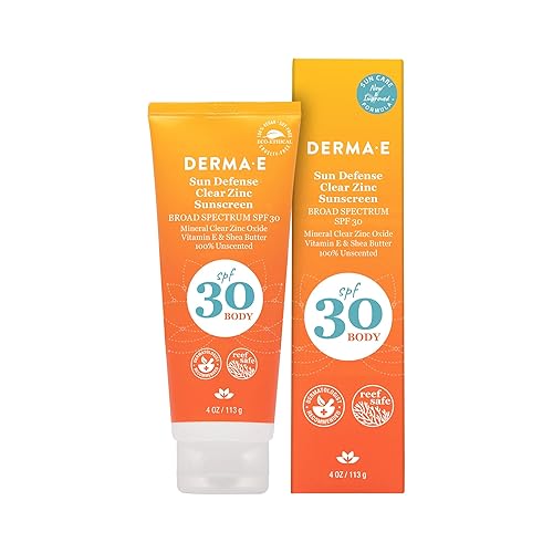 Derma e protector solar antioxidante natural con factor de protección solar 30 loción corporal con vitamina C y té verde 4 onzas
