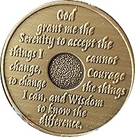 Vista 2 de wendells - Chip de aniversario de bronce con medallón AA de 14 años, Bronce, No es una piedra preciosa