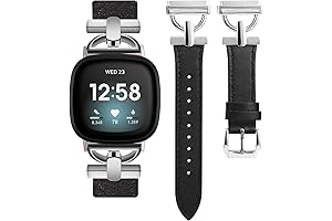 Leather Band Compatible with Fitbit Versa 4 Bands for Women