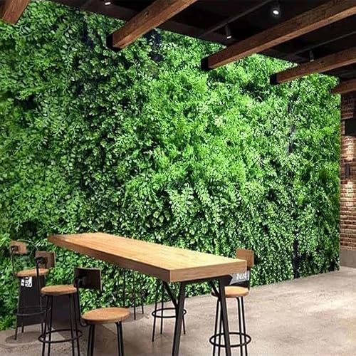 Lbhswwx Mint Green And Gold Green Plant Wall Mural Wallpaper, Silk Cloth (（W） 140×（H） 70Cm)