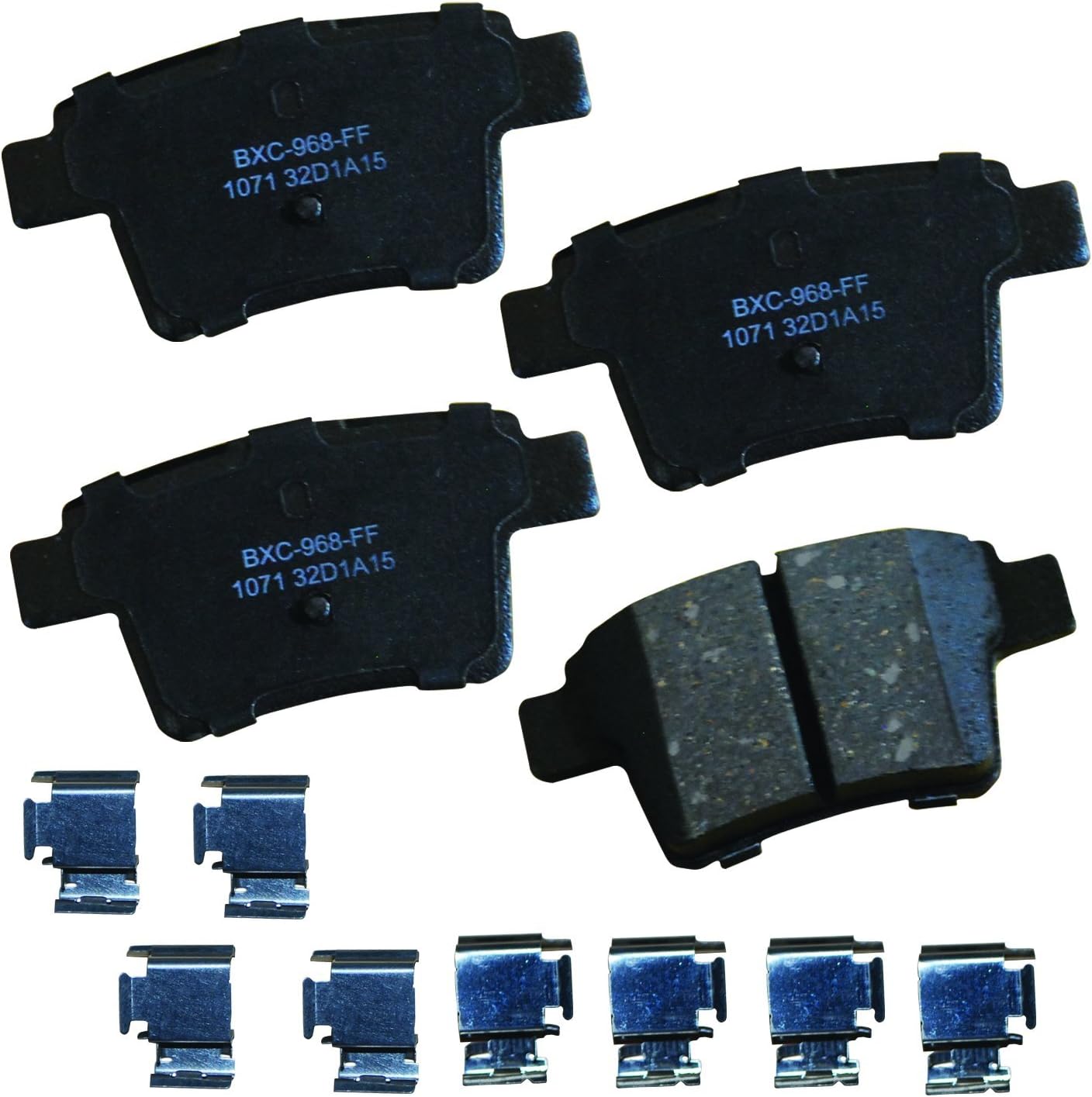 Bendix Premium SBC1411 Ceramic Brake Pads for Select Models Chevrolet Express 3500,Express 4500,Silverado 2500 3500,HD,Suburban,GMC Savana 3500,4500,Sierra HD,Nissan TITAN XD