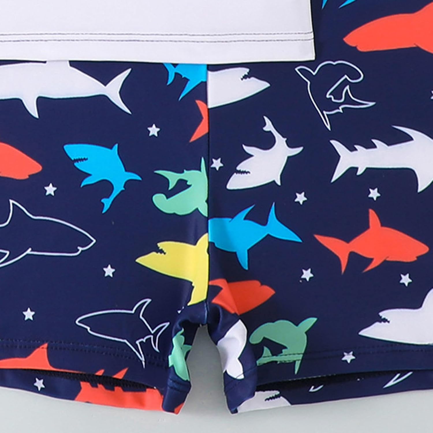 Baby Swim Trunks Two Piece Cute Adjustable Soft Printed Bathing Suits with Trunks Athletic Quick Drying Party Boys' Swimsuits