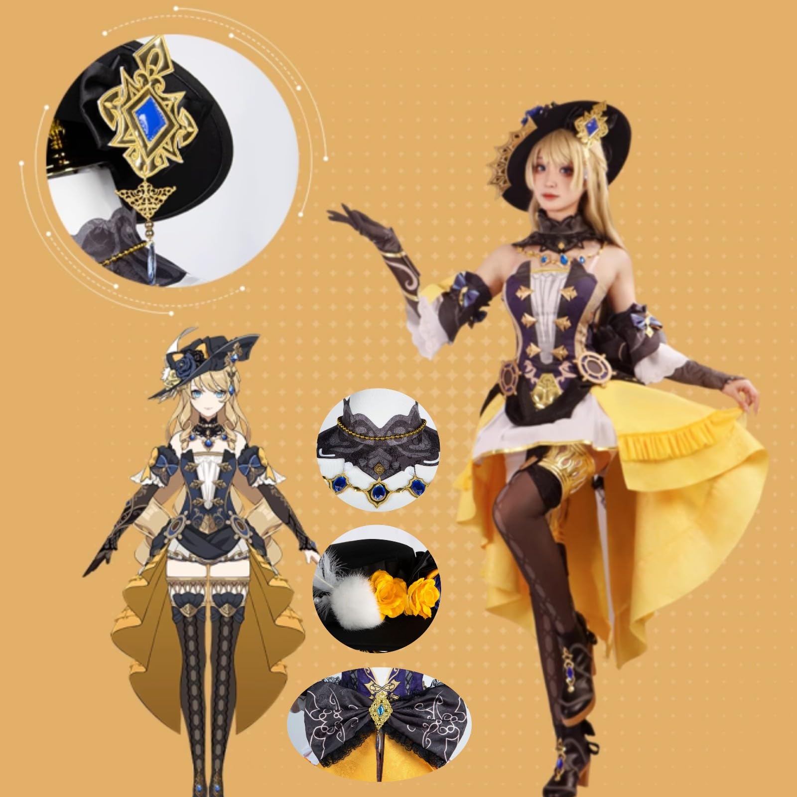 Amazon.co.jp: ウィッグ 靴 追加購入可 原神 ナヴィア Navia