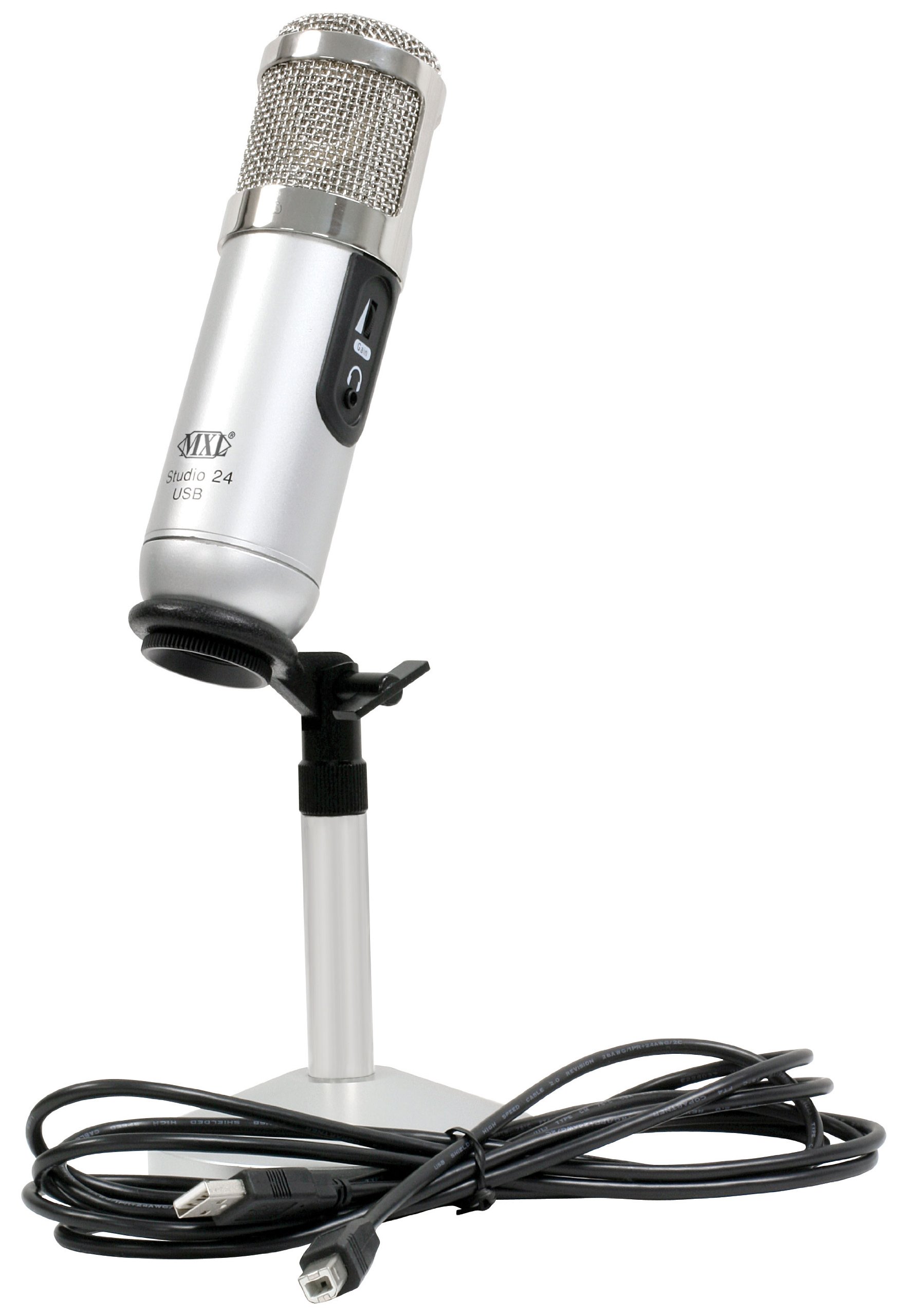 Amazon.com: MXL Studio 24 USB Microphone : Musical Instruments