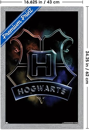 Vista 64 de Trends International Harry Potter - Póster mágico de pared con escudo de Hogwarts, 14.725 x 22.375 pulgadas, versión premium sin marco