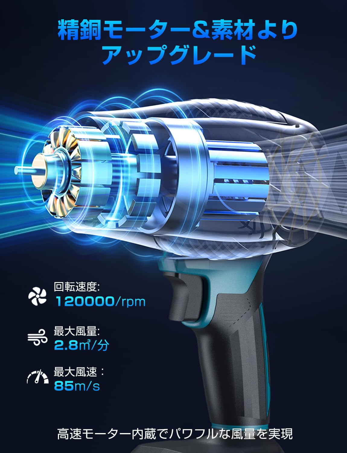 Amazon.co.jp: 【2025昇級版】ブロワー 洗車 ジェットブロワー 大容量