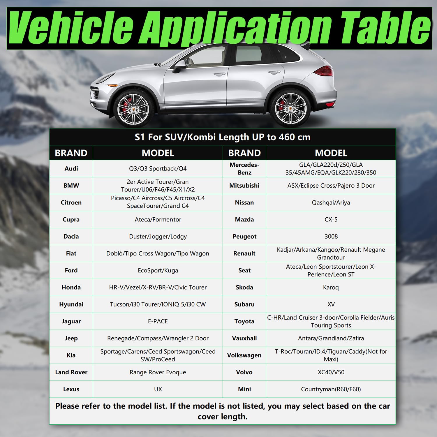 Copertura Antigrandine per SUV Cowtcver, Garage Anti-grandine per Auto da Esterno con Parasole Separato, Telo Copriauto per Protezione da Grandine, Sole e Pioggia (4x4/Wagon: Fino a 460cm)