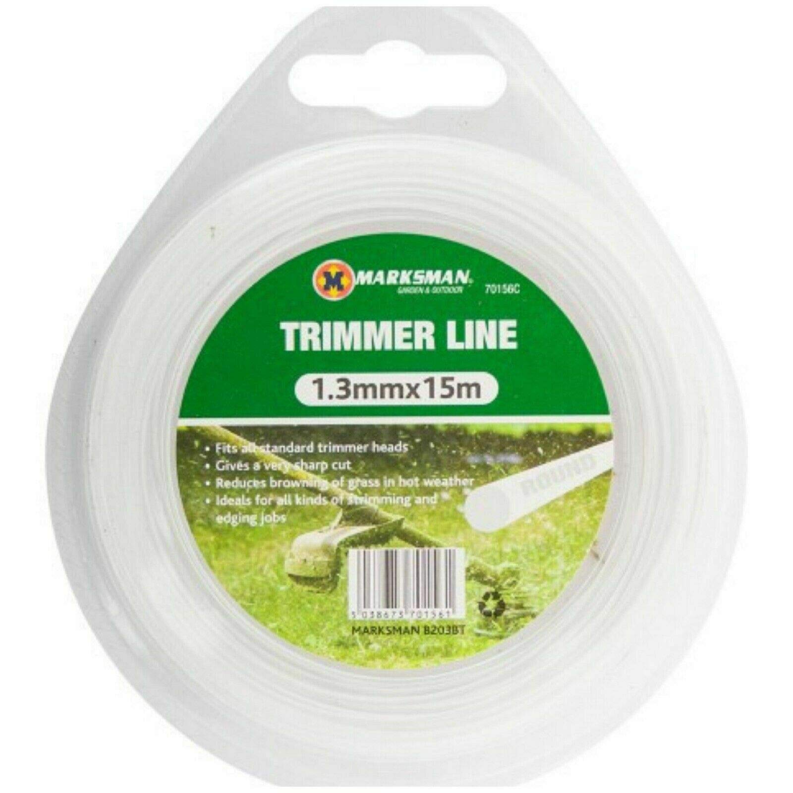 Marksman Orange Strimmer Line 1.25mm x 15M Heavy Duty Replacement