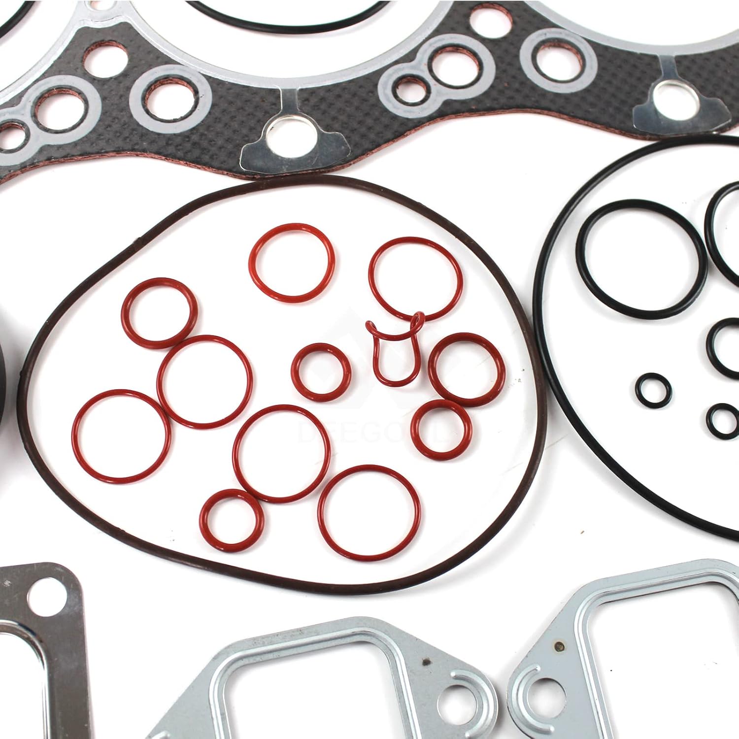 6D16 6D16T Engine Full Gasket Kit Head Gasket Set Φ119mm for Mitsubishi Engine Kobelco SK220-6 SK250-6 SK330-6 Kato Excavator Engine Repair