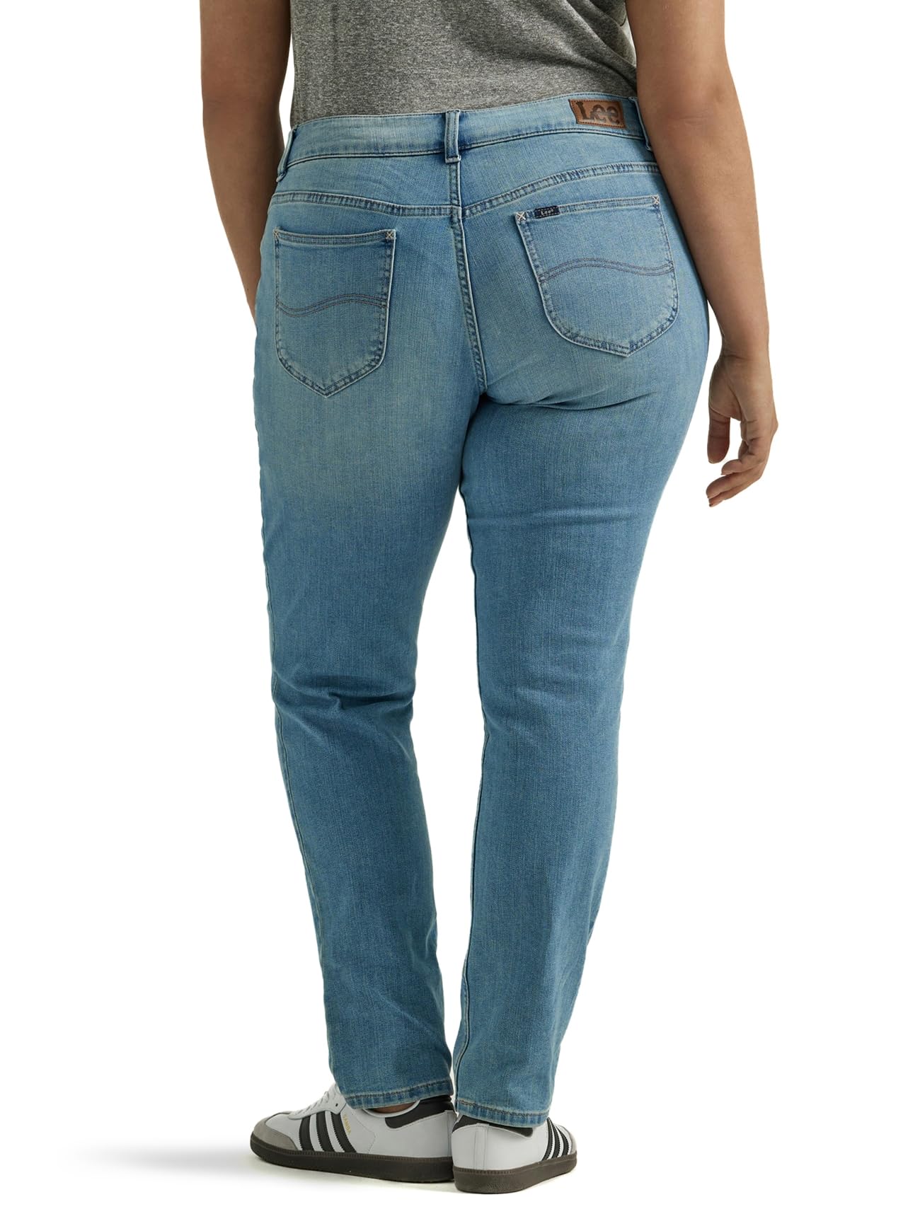 Lee Women's Size Regular Fit Straight Leg Jean, Anchor, 18 Plus Long – Ansicht 2