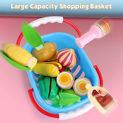 Miniatura 7 de Juego de 46 accesorios de cocina para niños juego de cocina con placa de inducción suministros de cocina a presión juego de cocina para niños con