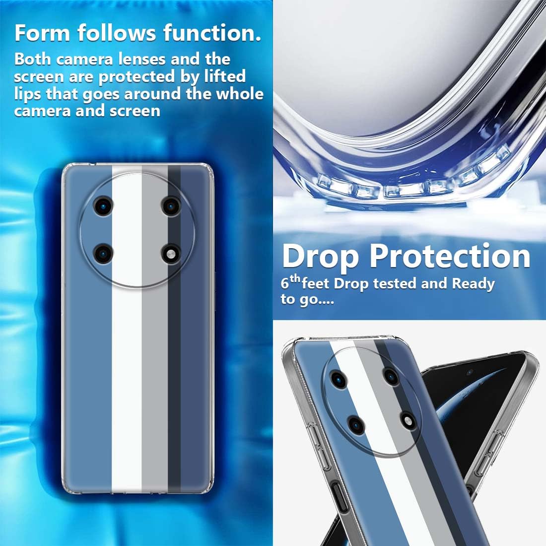 Nainz Designer Case for Acer Super ZX 5G, Back Cover for Acer