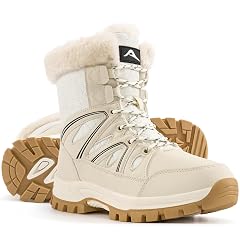 Snow Boots for Women Winter Womens Warm Fur Lined Mid Calf Booties Waterproof Non Slip Comfort Boot for