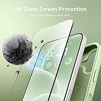 Vista 129 de GONEZ Funda para iPhone 14 Pro, compatible con Magsafe, con protector de pantalla + protector de lente de cámara, forro de microfibra suave