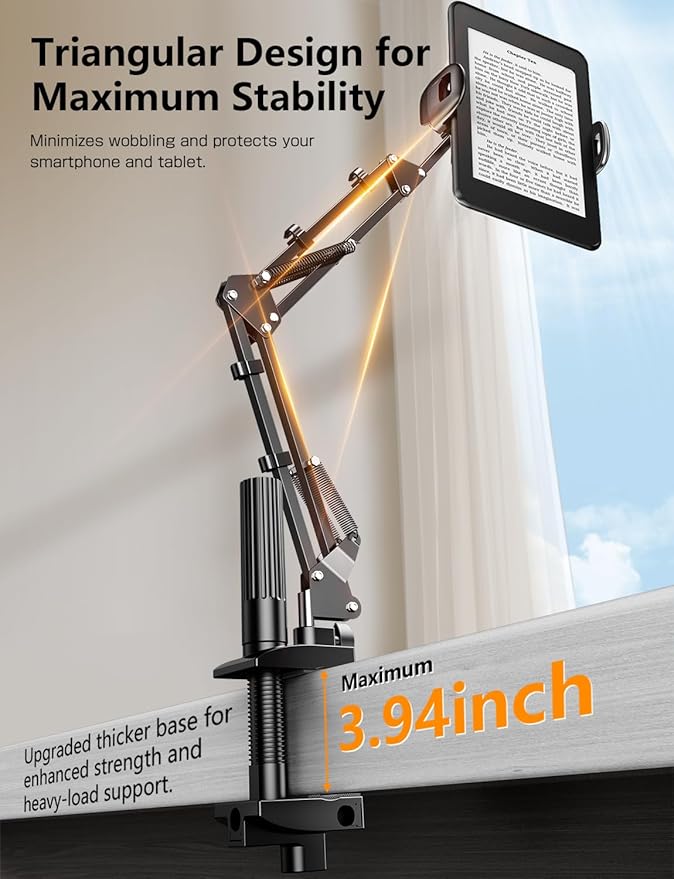 Soporte Gooseneck Tryone para Kindle y Phone Negro 80 cm miniatura 4