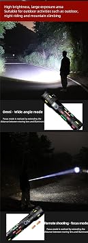 Flashlights High Lumens,Brightest Led Rechargeable Flashlight, 5 Modes,Power Display, IP67 Waterproof, Zoomable, Handheld Powerful Flash Light for Emergencies Camping
