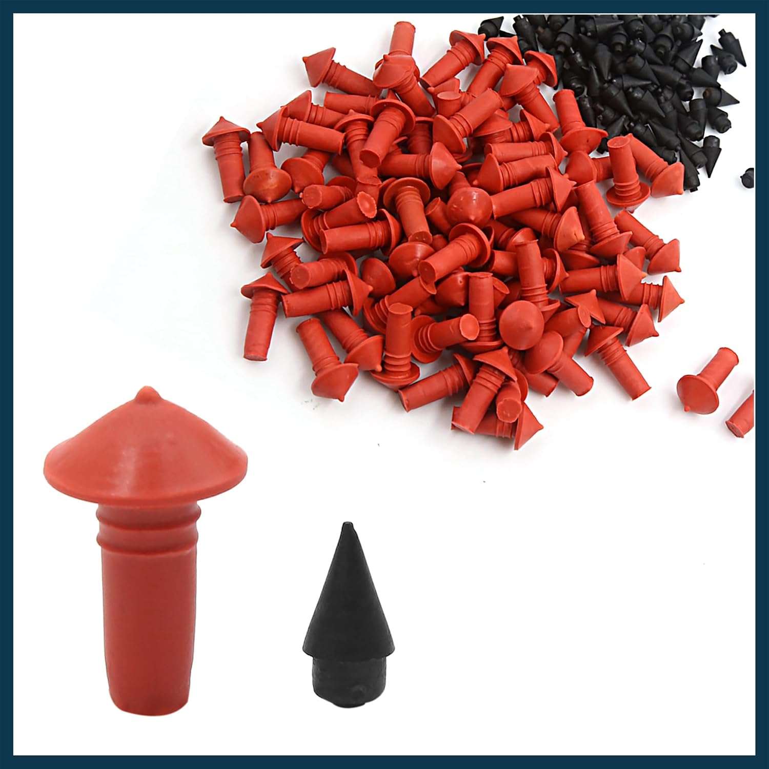 170Pcs Car Universal Mushroom Shaped Tire Repair Insert Plugs Red Black Automotive Parts