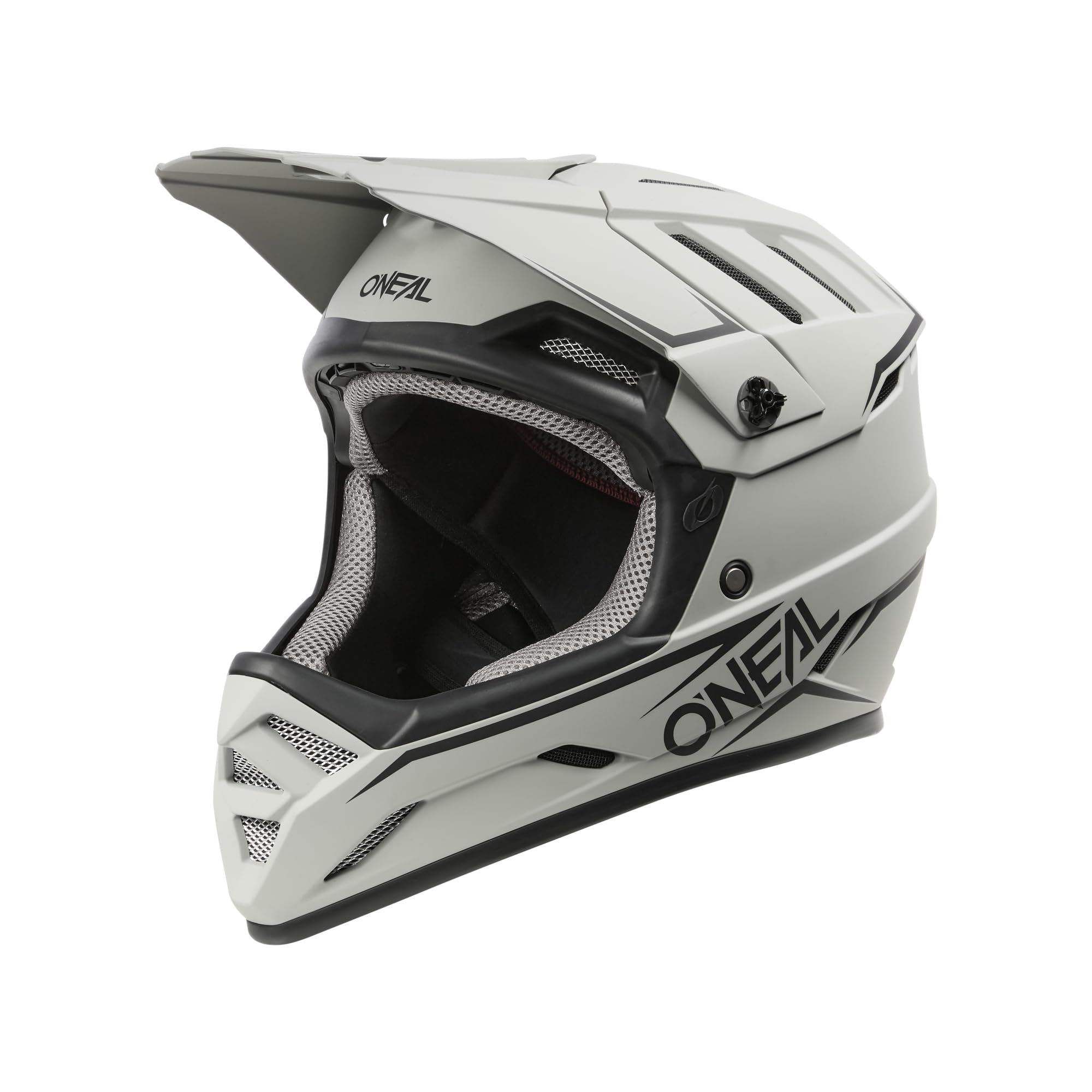 O'NEAL Backflip Casco Mountain Bike – ABS Opaco – Grigio – Taglia L – Leggero E Ventilato