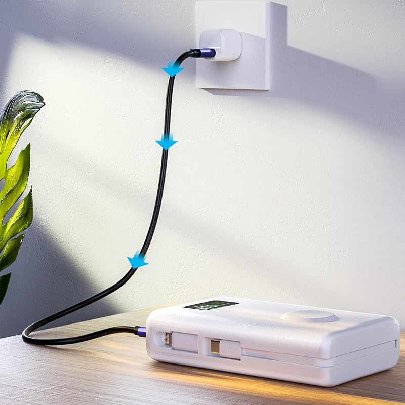 PZOZ 20000 mAh Power Bank 22.5W, iPhone Samsung iPad Drone Switch Gyorstöltés