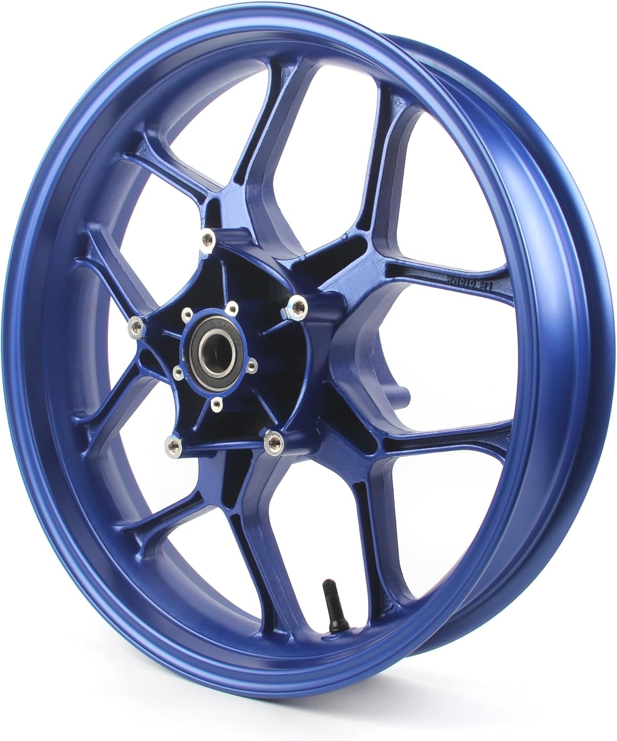 Blue Front Wheel Rim and Brake Discs Rotors Compatible with Yamaha YZF R1 2015-2022 ABS include, Motorcycle Replacement Accessories Parts