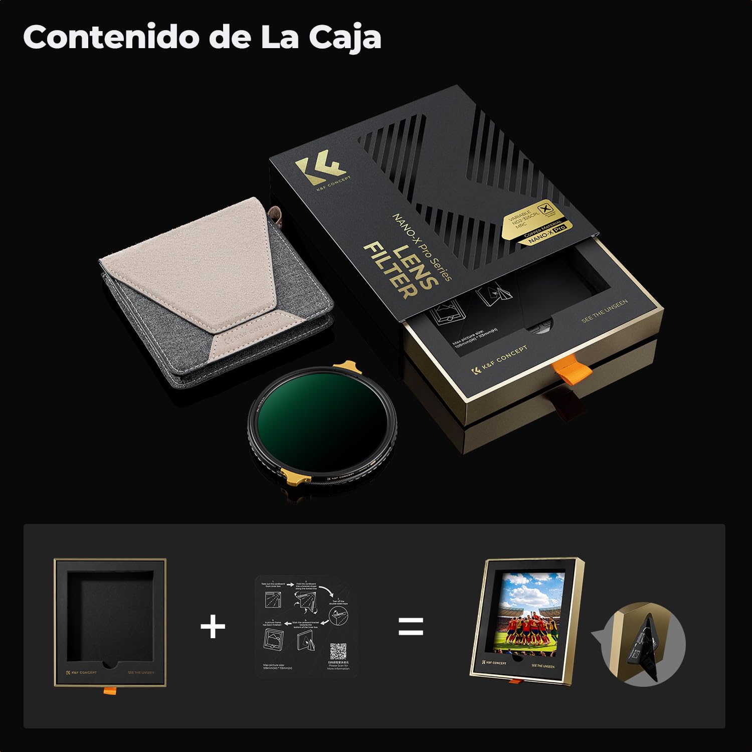 K&F CONCEPT Nano-X Pro 67MM Filtro ND 2-32 & CPL 2 en 1 Marco de Latón | Vidrio Óptico HD con Revestimiento Nano, Anti-reflejo y Sin Viñeteado para Fotografía Profesional de Paisaje y Vídeo - FA901