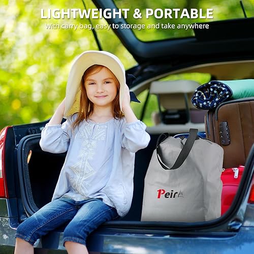 Miniatura 6 de Colchón de aire tamaño Queen con bomba integrada, colchón inflable de 18 pulgadas rápido autoinflabledesinflado en 3 minutos, colchón inflable, cama