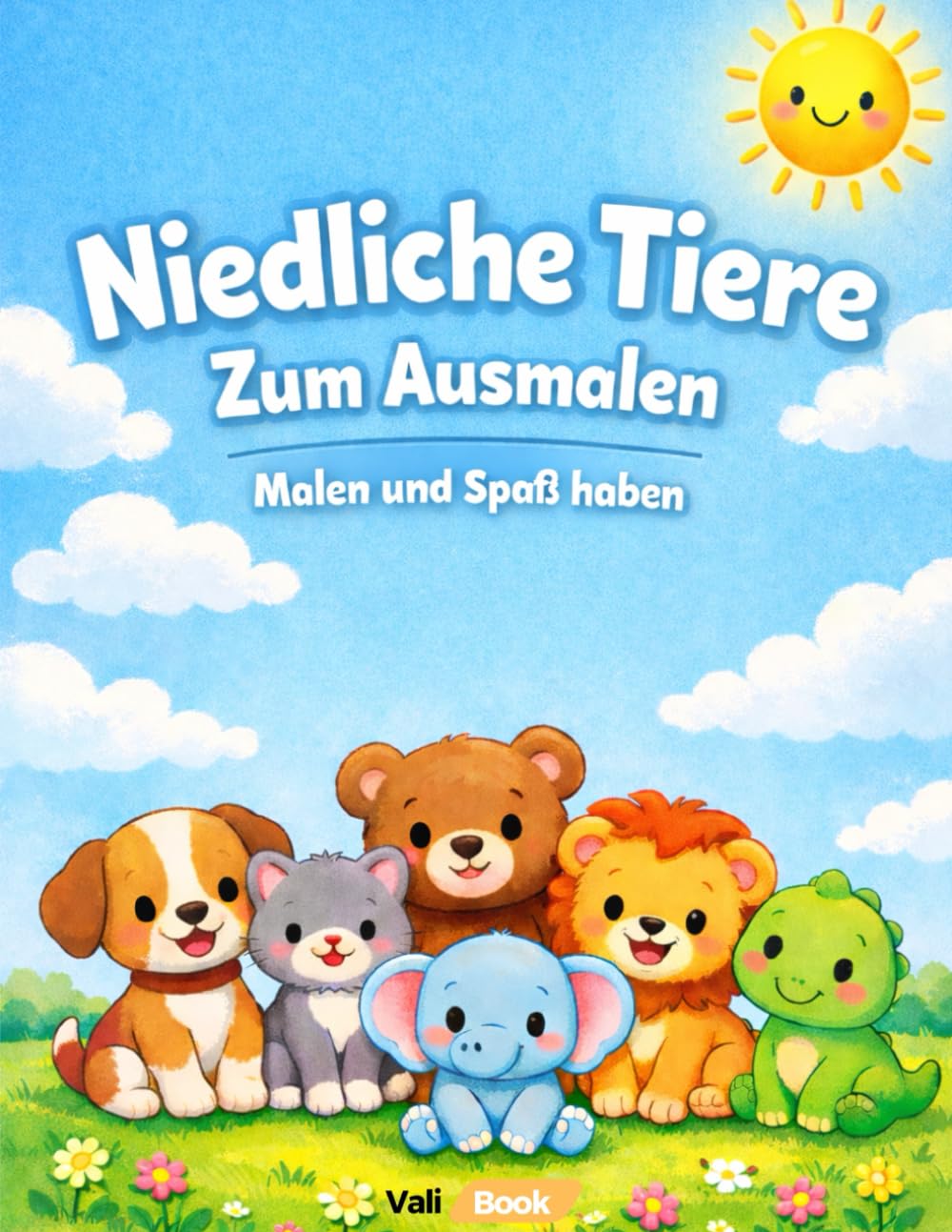 Süße Tiere – Malbuch für Kinder: Süße Tiere – Malbuch für Kinder