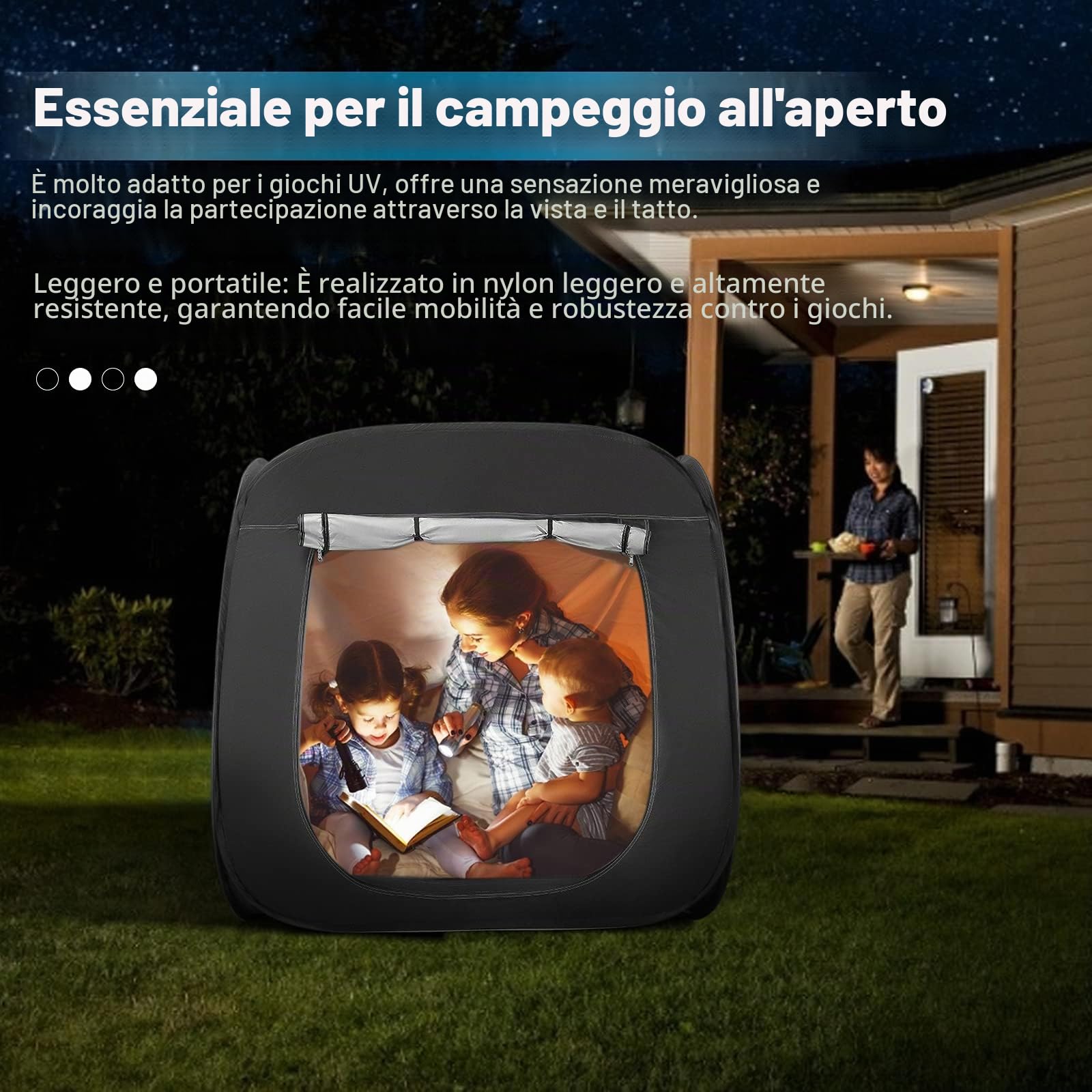 110CM Tenda per bambini da Gioco Pop up Portatile Pieghevole tenda bambini dei Giochi per Interni ed Esterni per autism SPD Regalo Natale Compleanno