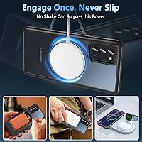 Vista 7 de OWKEY Case for Samsung Galaxy Note 20,Magnetic Galaxy Note 20 Phone Case [Compatible with MagSafe] Anti-Fingerprint Translucent Matte Shockproof