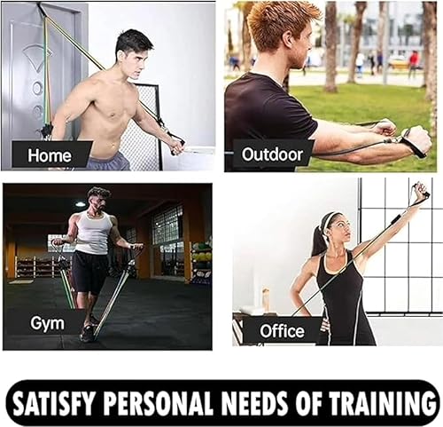 Miniatura 6 de Bandas de resistencia con asas - Anclaje de puerta y correas de tobillo para equipo de entrenamiento de piernas