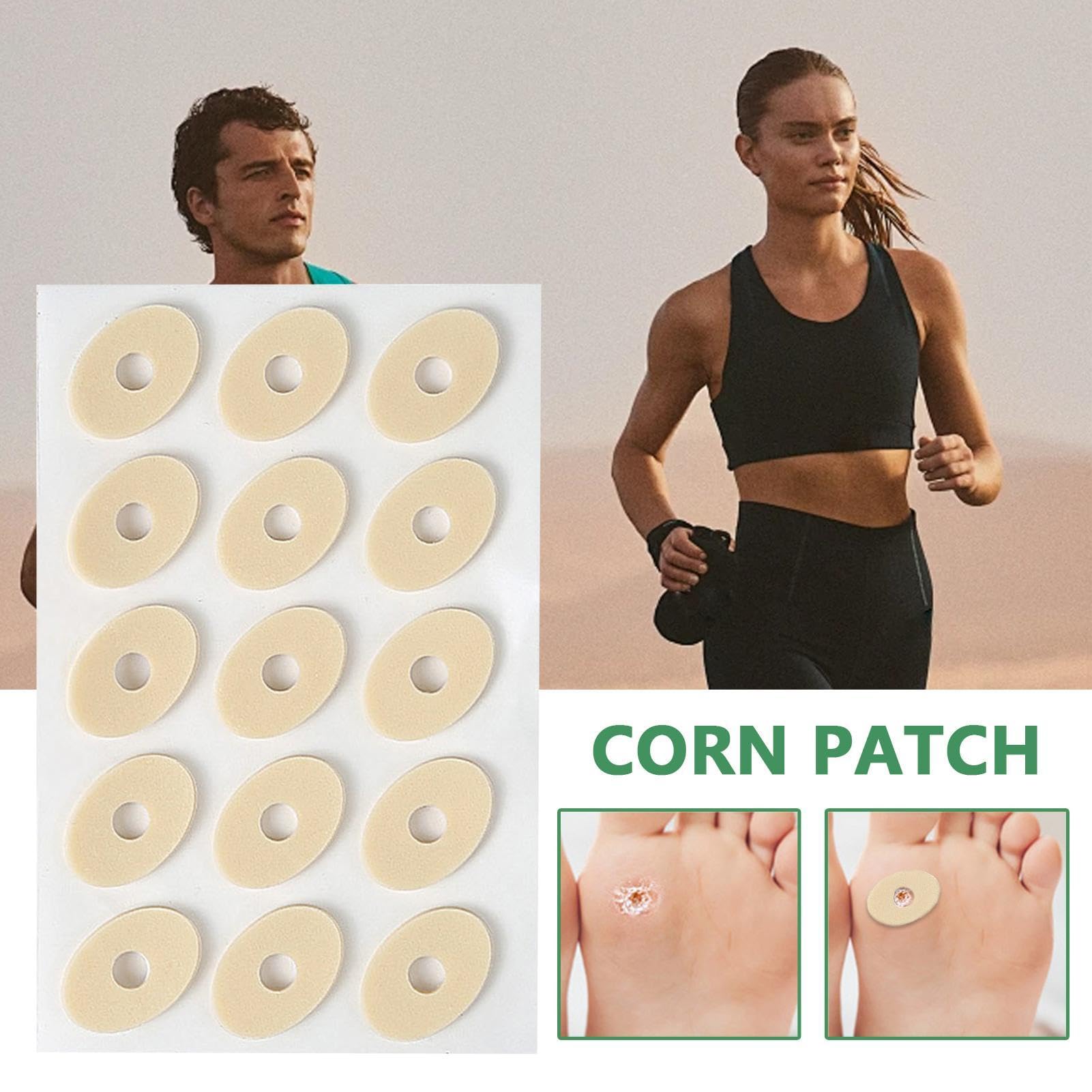 Cojines de maíz – 120 protectores de maíz | Proporcionan amortiguación y reducen las molestias de roces de los callos, protege los pies y los dedos de los pies