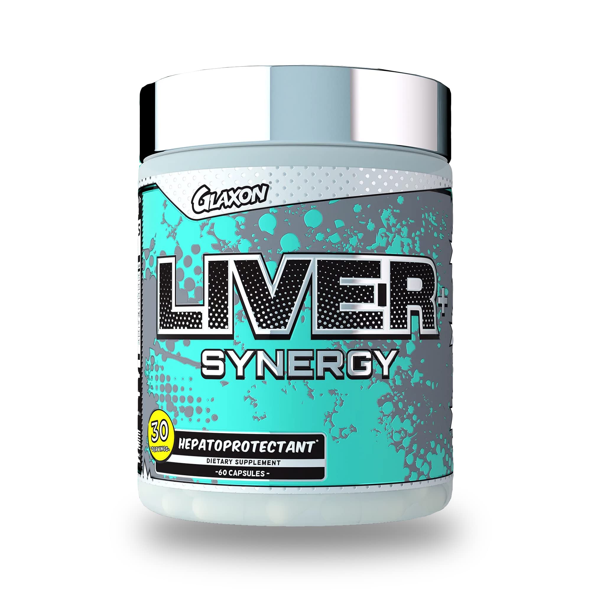 GlaxonLiver Synergy - Comprehensive Liver Support Supplement with Milk Thistle Extract, Adaptogenic Herbs, L-Glutathione, NAC, and Potent Antioxidants - Nourish and Protect Your Liver - 30 Servings
