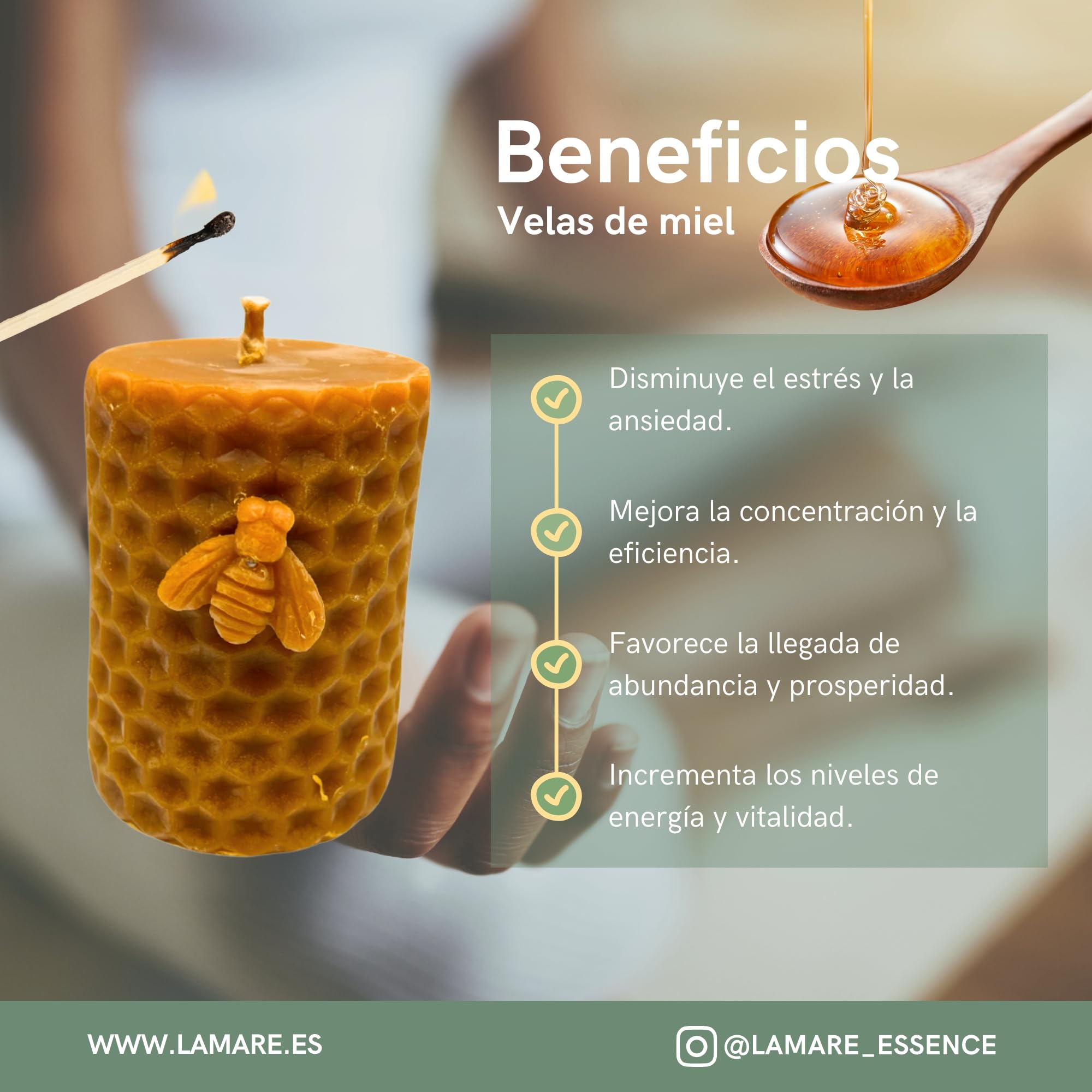 Candele In Cera D'api Immerse A Mano Da 8 Pollici - Foto 13