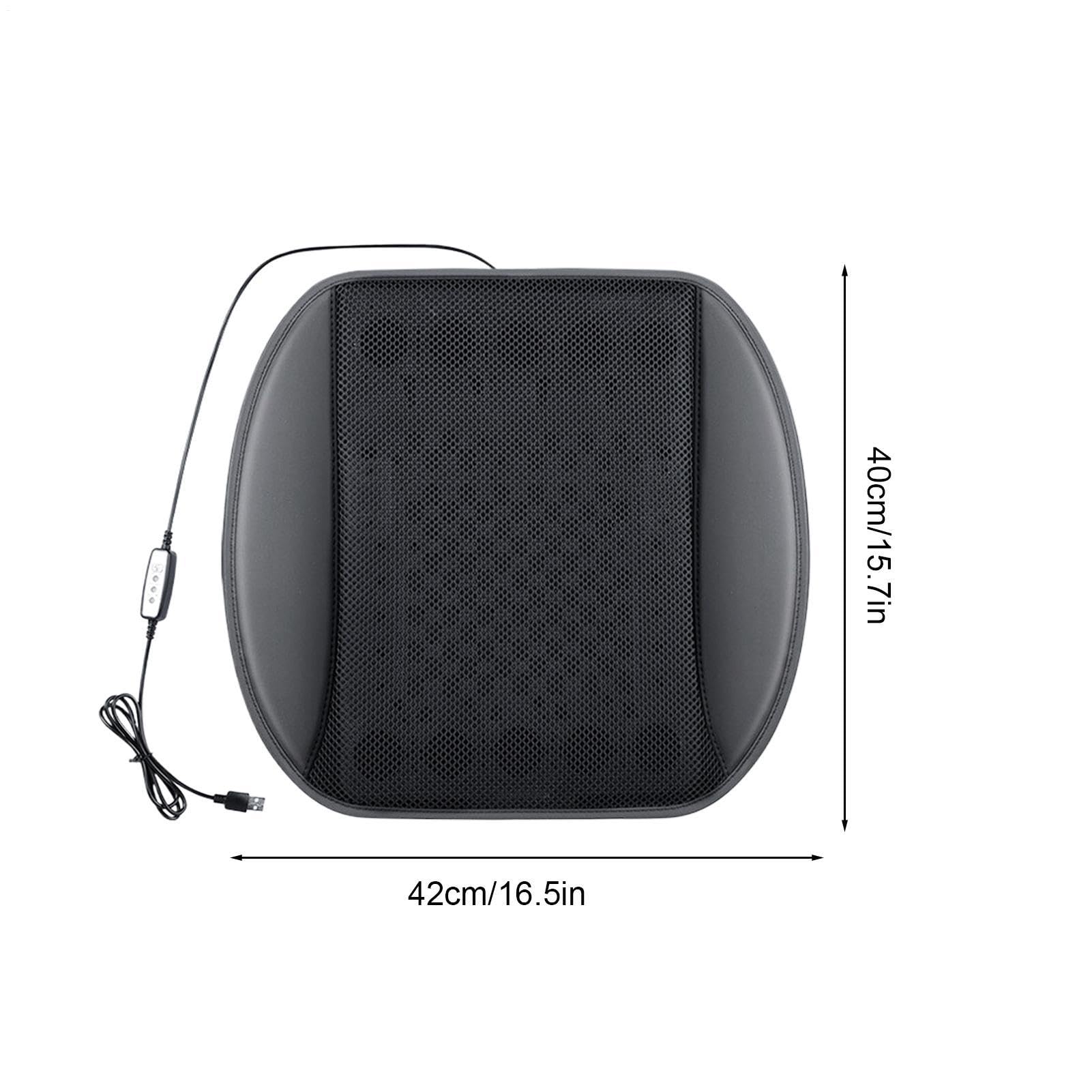 Cuscino per auto con ventilatore, flusso d'aria, traspirante, con ventilatore, pendolare, campeggio, viaggi in città, escursioni, SUV e camper
