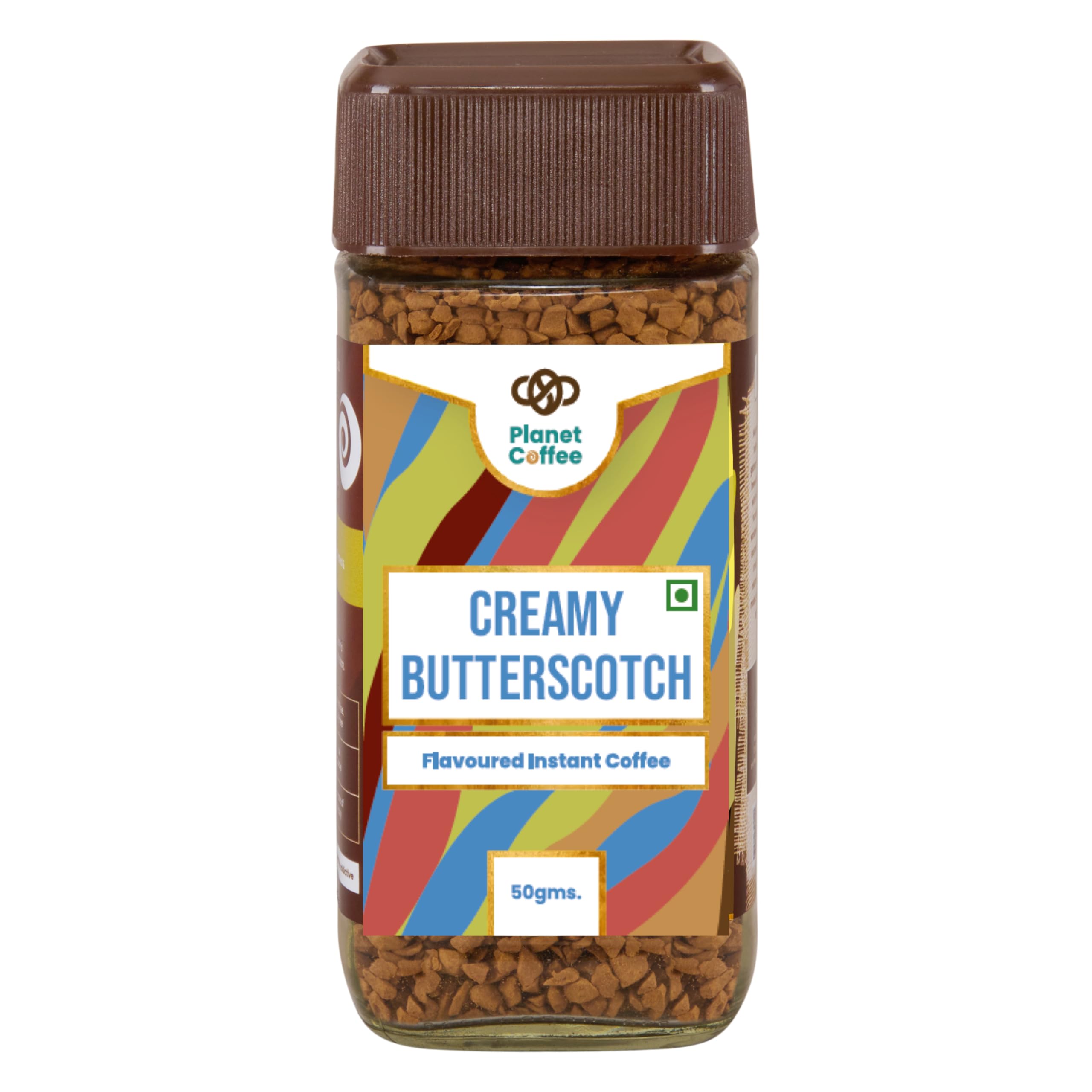 Planet Coffee® | CREAMY Butterscotch Coffee | 50 Gms Jar | Pure Arabica | Freeze-Dried Instant Coffee | No Added Sugar | Makes 25 Cups | Medium Roast | Flavoured Coffee (B0DG99LJGL) Amazon Price History, Amazon Price Tracker
