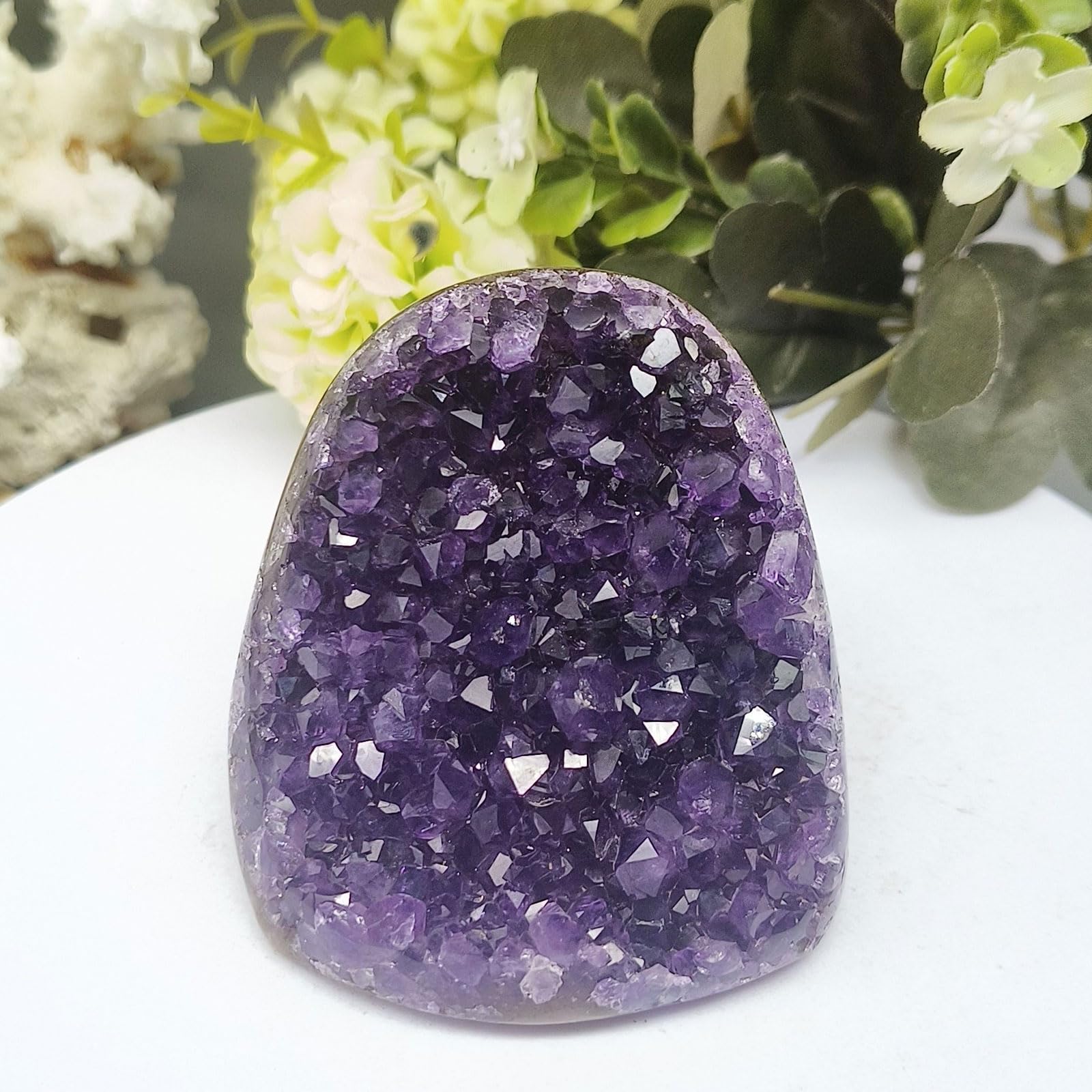 Pietra Naturale a grappoli di Cristallo di Ametista proveniente dall'Uruguay Campioni minerali di Quarzo geode Grezzo Chakra Roccia Forniture per Stregoneria,0.7kg