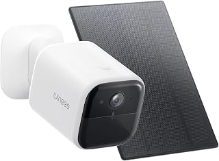 winees Outdoor Camera Wireless, 2K Solar Security Cameras Outdoor Wireless, Continuous Powered, PIR Sensor, Human/Vehicle/Pet/Package Detection, Siren, 8G Built-in Local Storage, 2-Way Talk, IP66