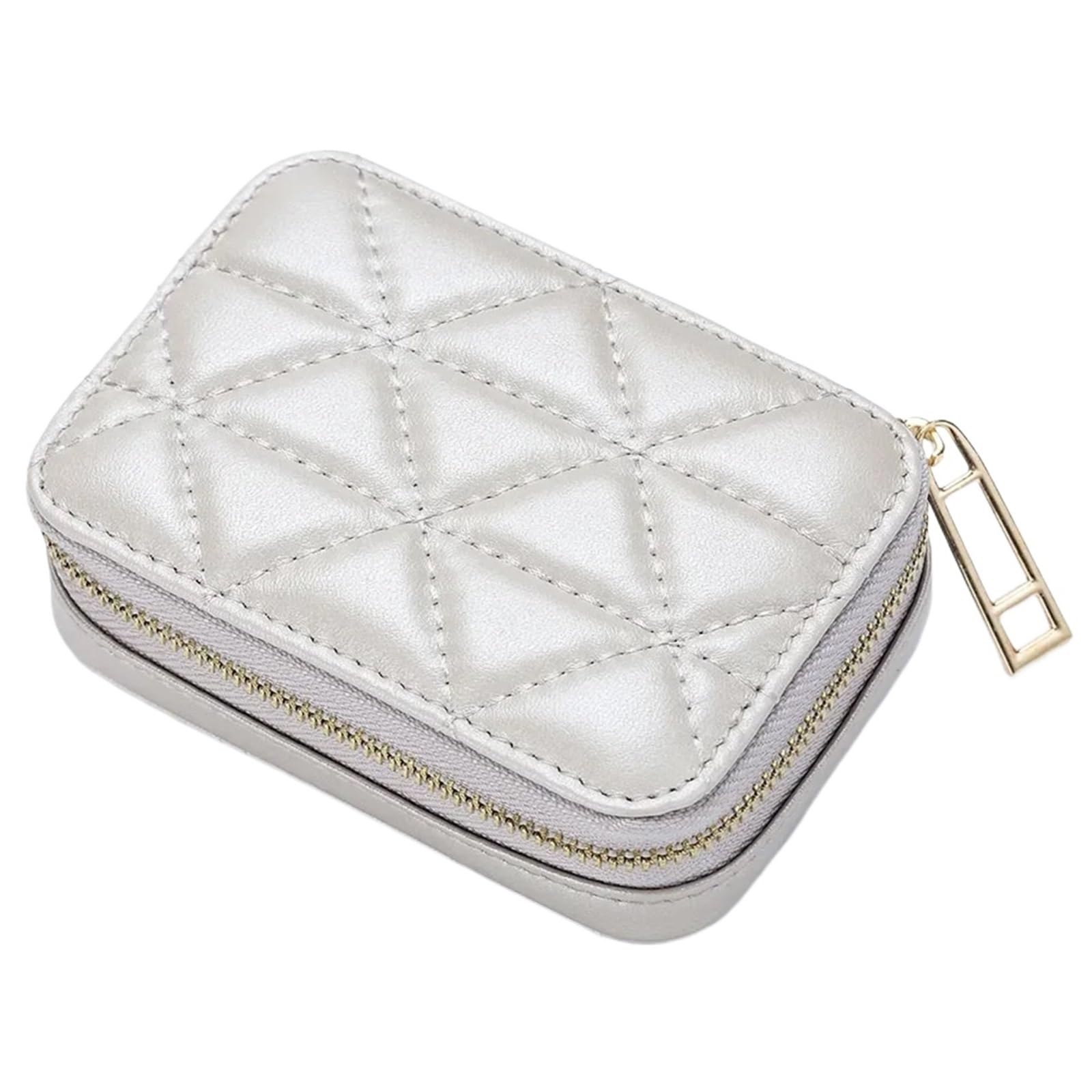 Reise-Kosmetiktasche Reise-Kosmetiktasche, tragbare Leder-Kosmetiktasche, Mini-Lippenstift-Umschlag, Münzgeldbörse(Gray)