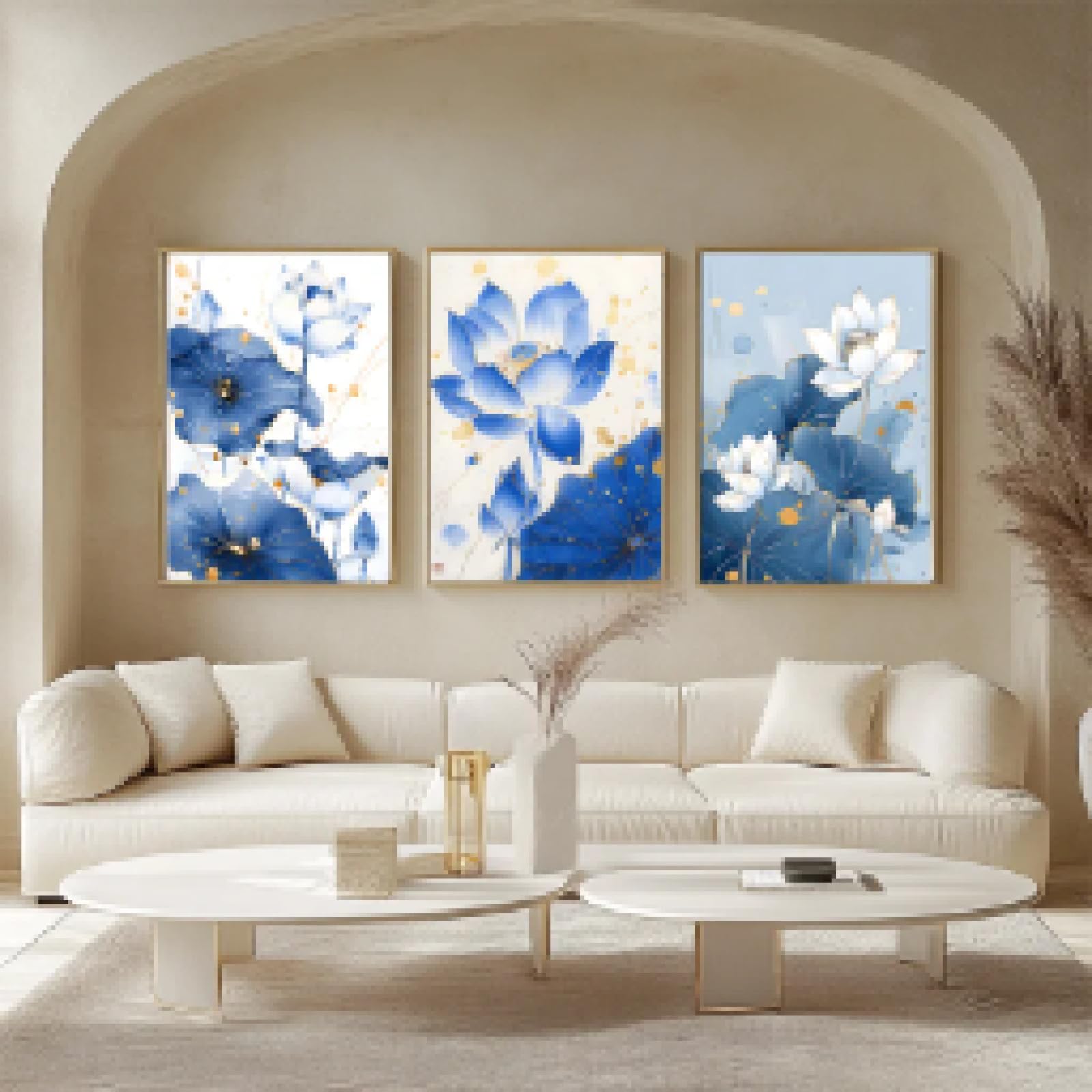Sublimez un mur vide avec la décoration murale 3D triptyque - 8