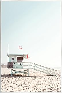 Stupell Industries Lifeguard Hut Photography Wall Plaque Art Design by Sisi and Seb