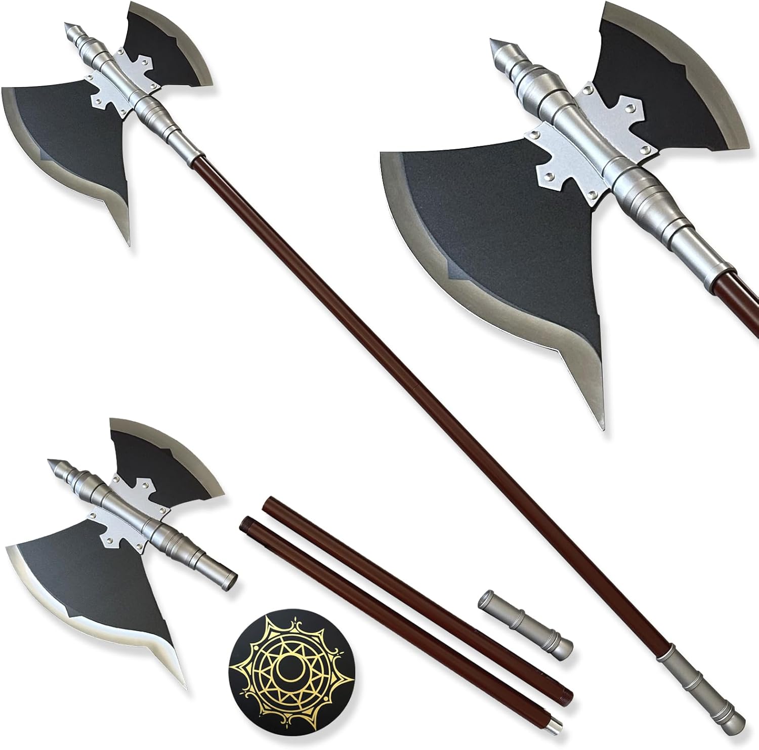 Stark Cosplay Axe Frieren Costume Accessories for Halloween Cosplay Props Collections and Gifts All Made of Metal with Plaque for Cosplay and Collection