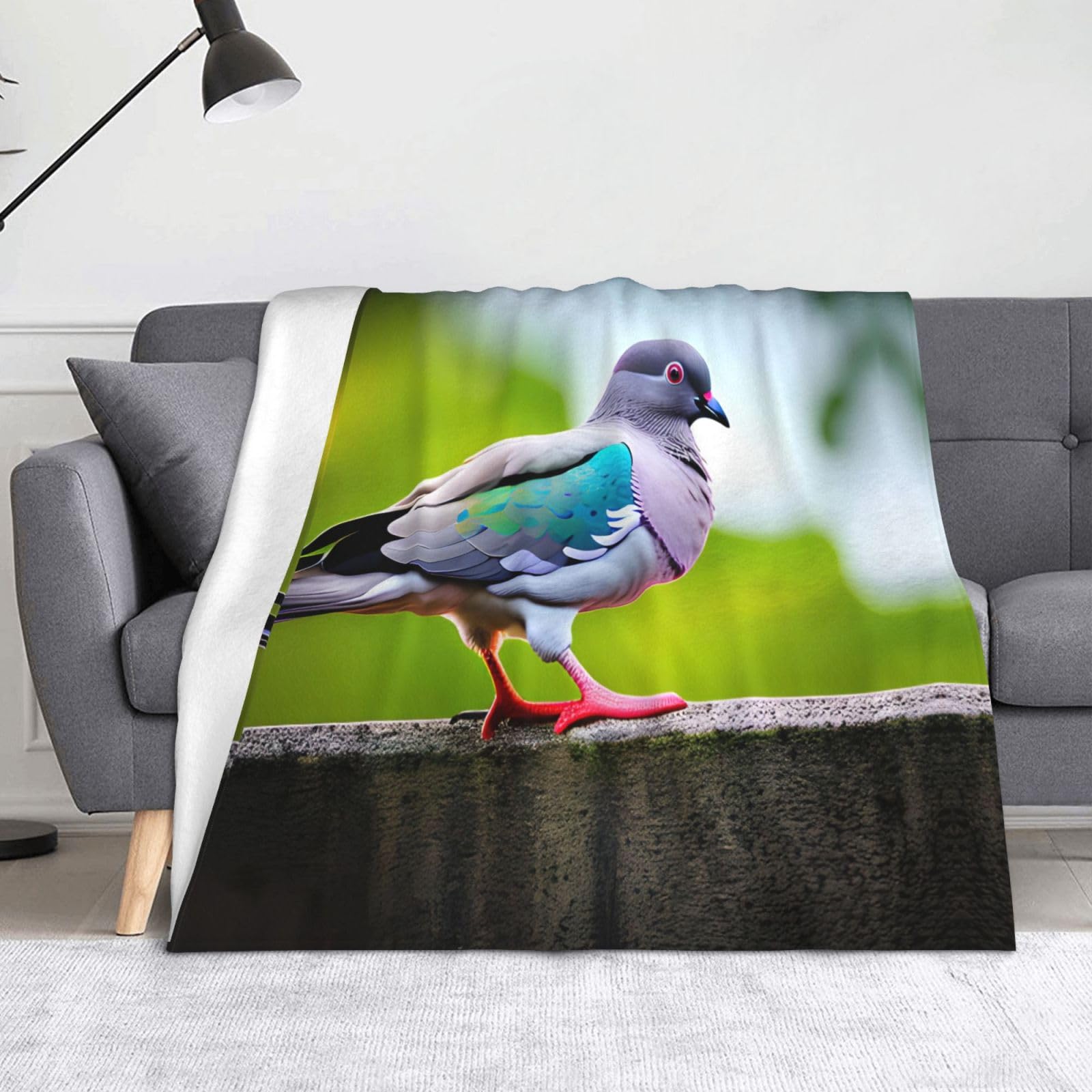 Couverture dessin animé chaude de pigeon pour remplacer les plaids lourds