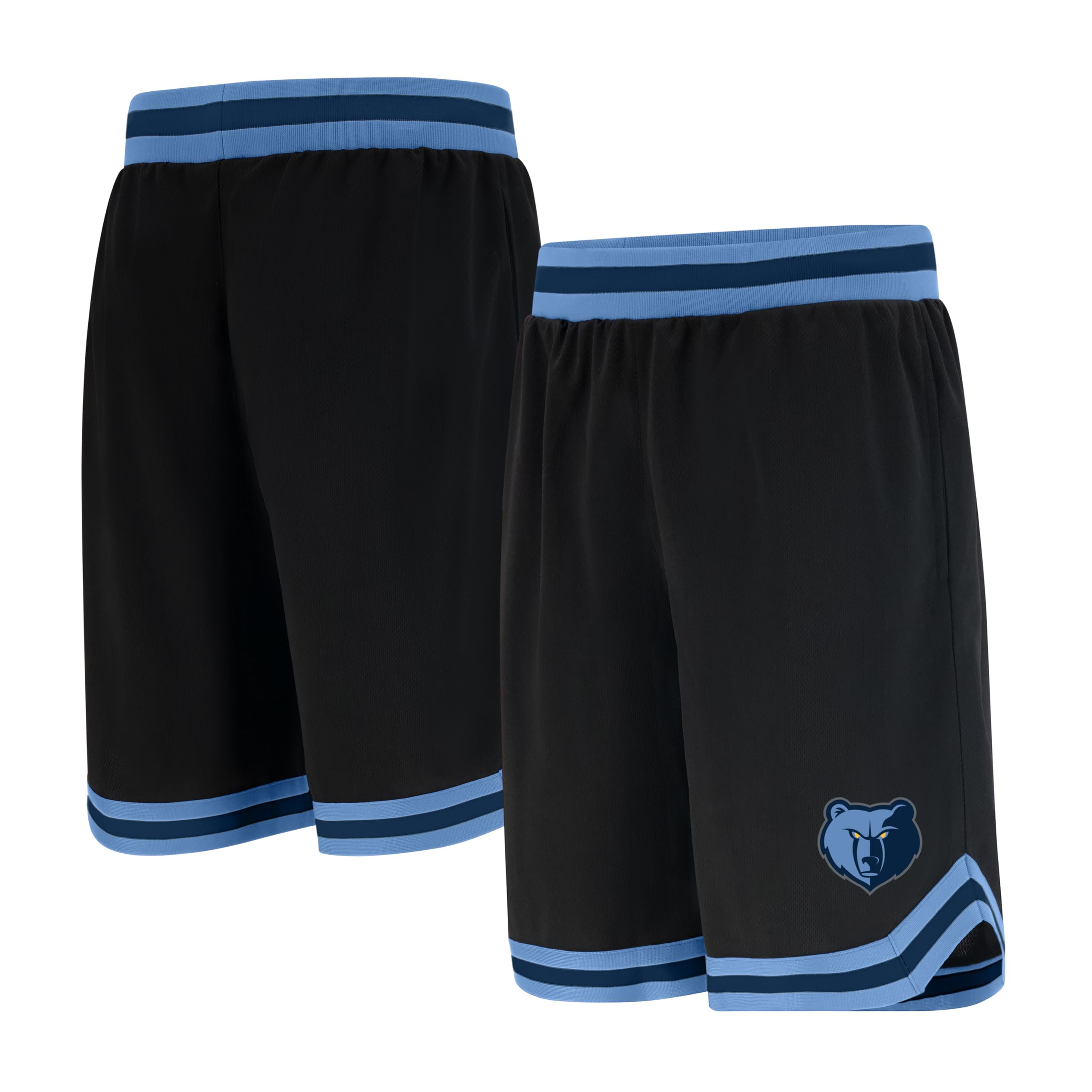 UNK NBA Ultra Game GSM3547F NBA Woven Team Logo Poly Mesh Basket Shorts Nero, Large