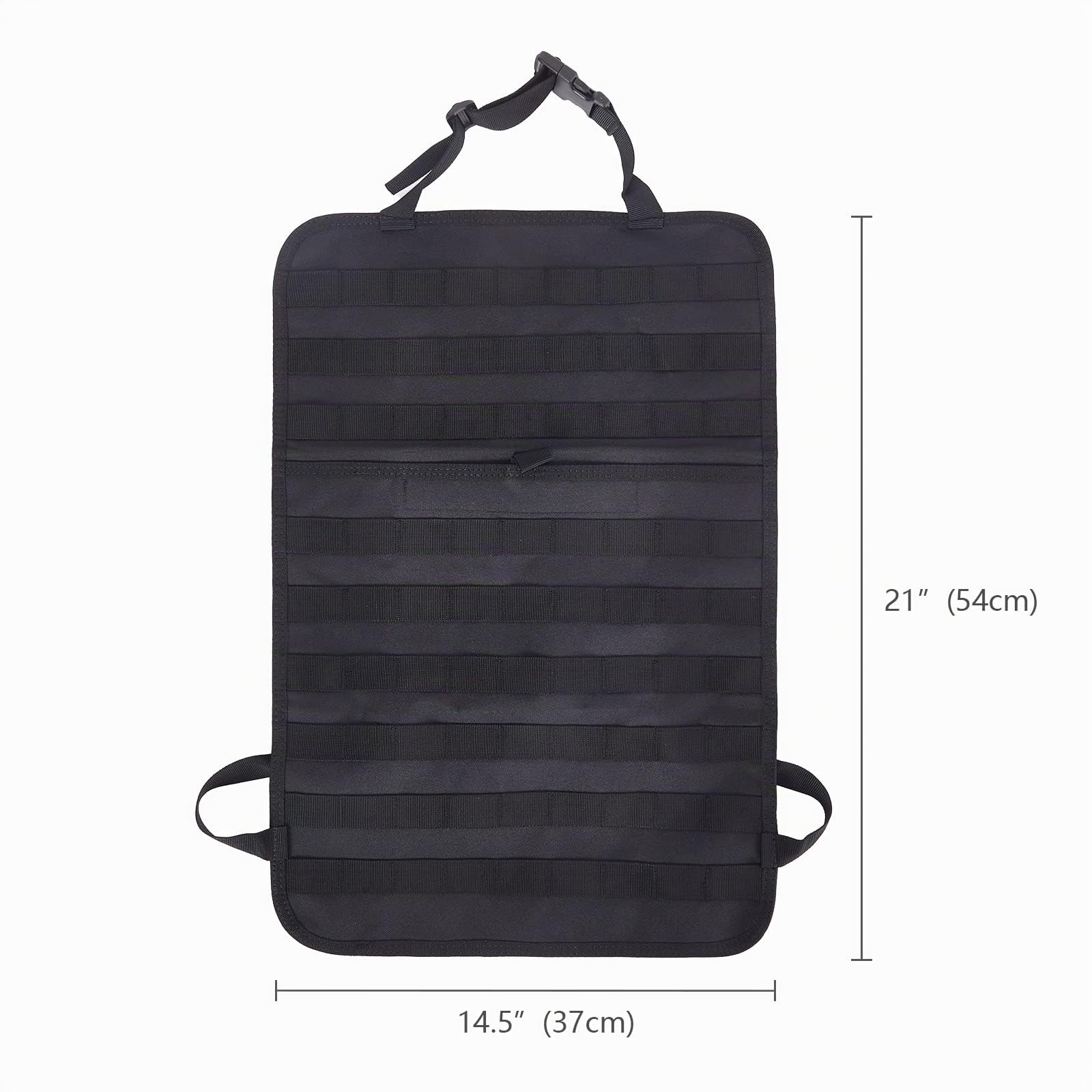 Taktischer LKW-Organizer für Rücksitz, Aufbewahrungstasche, Molle-Panels für Fahrzeuge, Auto und SUV, Schwarz, 6 Stück